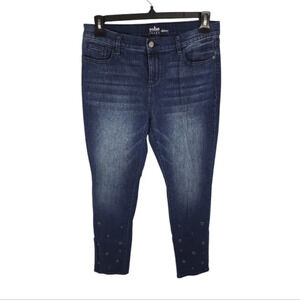 {New York & Co.} Soho Skinny Studded Jeans in Medium Wash - Size 12